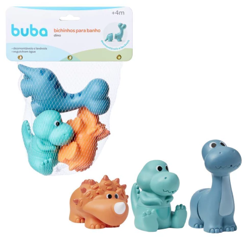 BUBA - BICHINHOS PARA BANHO LAVÁVEIS DINO