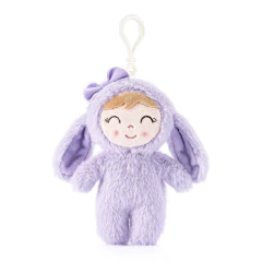 GLOVELEYA - MINI BONECA 14CM SPRING PELÚCIA COELHA - LILÁS