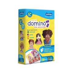 TOYSTER - JOGO DOMINÓ DAS EMOÇÕES - PORTUGUÊS, INGLÊS E ESPANHOL - loja online