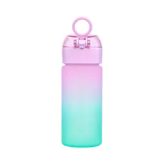 BUBA - GARRAFINHA COM TRAVA DE SEGURANÇA DEGRADÊ 400ML - ROSA - Mamu Kids Store