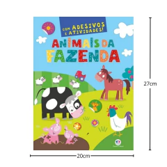 LIVRO DE ATIVIDADE ANIMAIS DA FAZENDA COM ADESIVOS - CIRANDA CULTURAL - comprar online