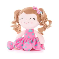 GLOVELEYA - BONECA 30CM SPRING CACHOS - CORAÇÃO ROSA E AZUL na internet