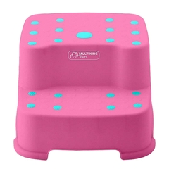 MULTIKIDS - ESCADINHA INFANTIL UP N' DOWN COM 2 DEGRAUS ROSA - Mamu Kids Store