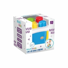 MULTIKIDS - CUBO COM BLOCOS E MARTELO MULTIKIDS - loja online