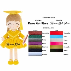 GLOVELEYA - BONECA 40CM SPRING FORMATURA - COM NOME - Mamu Kids Store