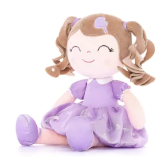 GLOVELEYA - BONECA 40CM PRINCESA - LILÁS COM SACOLA na internet