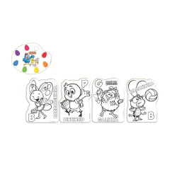 NIG - KIT PINTURA BRINQUEDO DE MADEIRA GALINHA PINTADINHA OFICIAL - Mamu Kids Store