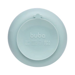 BUBA - BOWL DE SILICONE COM VENTOSA CLOUDY - VERDE - loja online