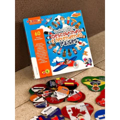 BATE BUMBO - QUEBRA-CABEÇA DESCOBRINDO E APRENDENDO PAÍSES - Mamu Kids Store