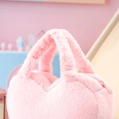 GLOVELEYA - BOLSA DE MÃO CORAÇÃO - ROSA