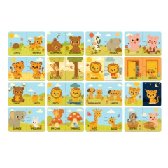 BABEBI - MEUS PRIMEIROS OPOSTOS QUEBRA CABEÇA EM MADEIRA na internet