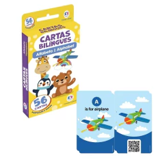LIVRO FLASH CARDS CARTAS BILÍNGUES ALFABETO | ALPHABET - CIRANDA CULTURAL - Mamu Kids Store
