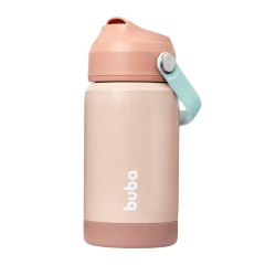 BUBA - COPO TÉRMICO PAREDE DUPLA COM CANUDO 300ML - BLUSH