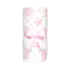 BUBA - MANTINHA PARA BEBÊ SONINHO 100X70CM 0M+ - ROSA na internet