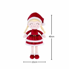 GLOVELEYA - BONECA 40CM SPRING NATAL LOIRA - VERMELHA COM SACOLA na internet
