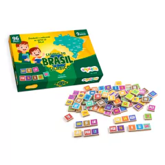SOPECCA - JOGO DIDÁTICO CAPITAIS DO BRASIL SILÁBICO 96 PÇS