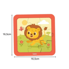 BABEBI - QUEBRA-CABEÇAS 09 PEÇAS ANIMAIS - LEÃO - comprar online