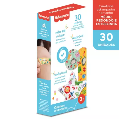 FISHER PRICE - CURATIVO ESTAMPADO (30 UN)