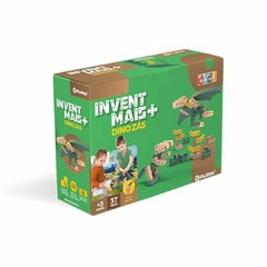 BRINQUEDO DE MONTAR MACIO - INVENT+MAIS - DINO ZÁS - 37 PEÇAS - loja online