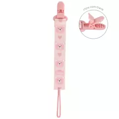 BUBA - PRENDEDOR DE CHUPETA - URSINHO ROSA - comprar online