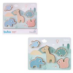 BUBA - TABULEIRO DE ENCAIXE CLOUDY EM MADEIRA +12 MESES