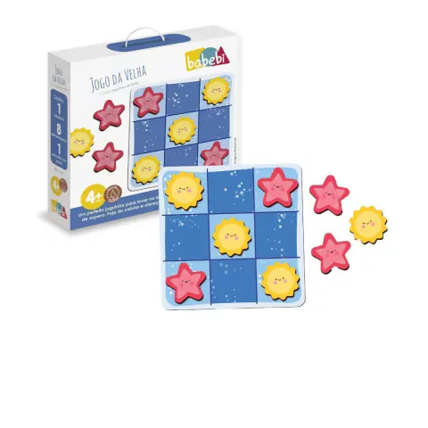BABEBI - JOGO DA VELHA JOGUINHOS DE BOLSA 4 ANOS