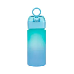 BUBA - GARRAFINHA COM TRAVA DE SEGURANÇA DEGRADÊ 400ML - AZUL