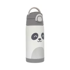 BUBA - COPO TÉRMICO PAREDE DUPLA CANUDO 400ML GUMY OFF WHITE - Mamu Kids Store