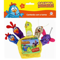 LIVRO DEDOCHE GALINHA PINTADINHA CANTANDO COM A TURMA - CIRANDA CULTURAL