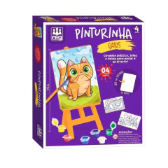 NIG - BRINQUEDO DE MADEIRA - KIT PINTURINHA - GATOS na internet