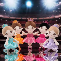 Imagem do GLOVELEYA - BONECA 35CM BAILARINA ROSA COQUE - CASTANHO