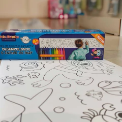 BATE BUMBO - ROLO DE DESENHO PARA PINTAR DESENROLANDO O FUNDO DO MAR 3 METROS - comprar online