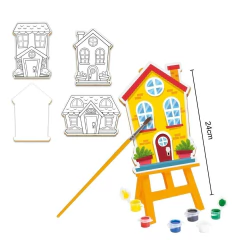 NIG - BRINQUEDO DE MADEIRA - KIT PINTURINHA - CASINHAS - comprar online