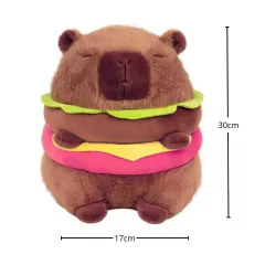 PELÚCIA CAPIVARA HAMBURGUER 30CM HAN BÃO - comprar online