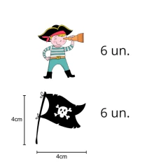 TATUFUN - KIT FESTA PIRATA A VISTA TATUAGEM TEMPORÁRIA - comprar online