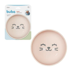 BUBA - BOWL EM SILICONE COM VENTOSA GUMY - PÊSSEGO