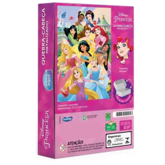 TOYSTER - QUEBRA CABEÇA PRINCESA METALIZADO 100 PEÇAS ENCAPADO - Mamu Kids Store