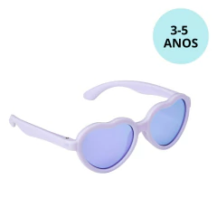 BUBA20970 - BUBA - ÓCULOS DE SOL COM PROTEÇÃO UV CORAÇÃO M 3-5 ANOS - LILÁS