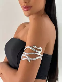 Bracelete Pulseira De Cobra Cleópatra Acessório Fantasiaop - comprar online