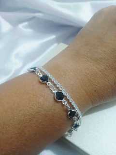Pulseira Dupla Folheada Prata 925 – Elegante na internet