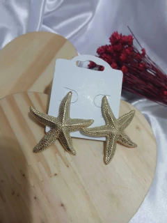 Brinco Feminino Dourado Estrela do Mar G Moda Praia - Deusa da Moda