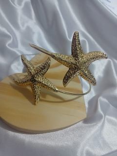 Imagem do Bracelete Braço Boho Chic Estrelas do Mar Ajustável – Estilo e Elegância para seu Look