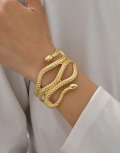 Bracelete Pulseira De Cobra Cleópatra Acessório Fantasiaop - loja online