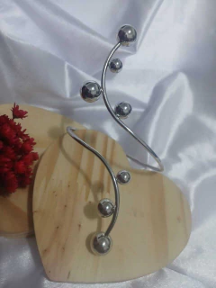 Pulseira Pazu Folheada Modelo Espiral com Design de Bola na internet