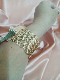 Pulseira Bracelete Fios Ondulados Bijuteria - Deusa da Moda