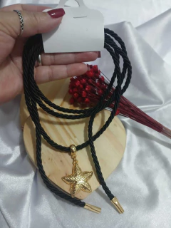 Colar Estrela do Mar com Cordão Acetinado Bijuteria na internet