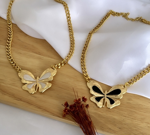 Colar borboleta luxo
