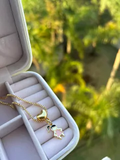 Colar filhos coração delicado - comprar online