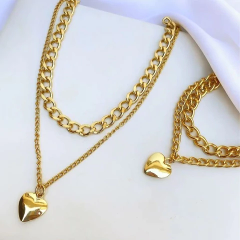 Conjunto duplo coração