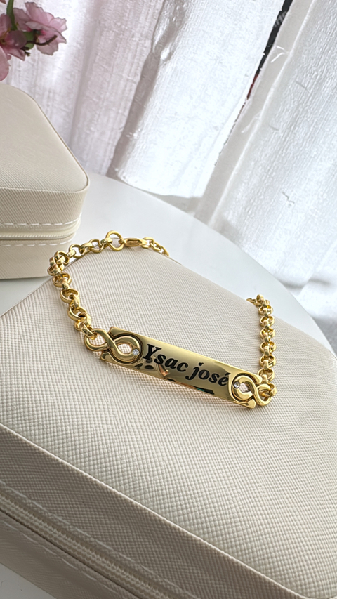 Pulseira gravada